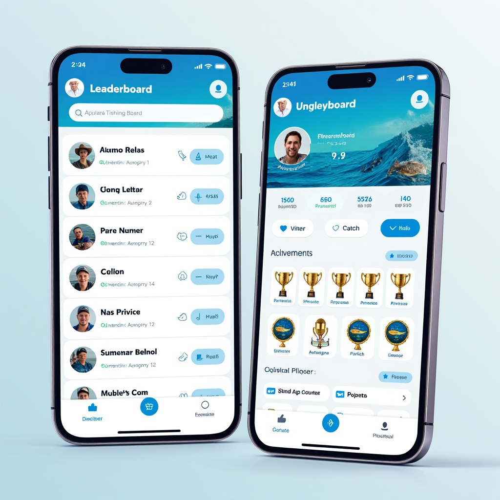 App Screenshot - Leaderboard and Profile